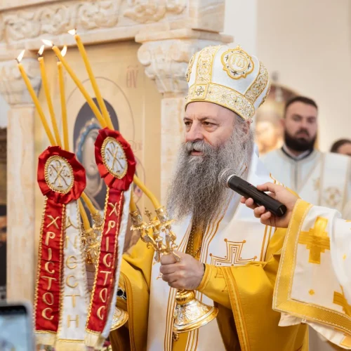 Патријарх Порфирије у Дежеви